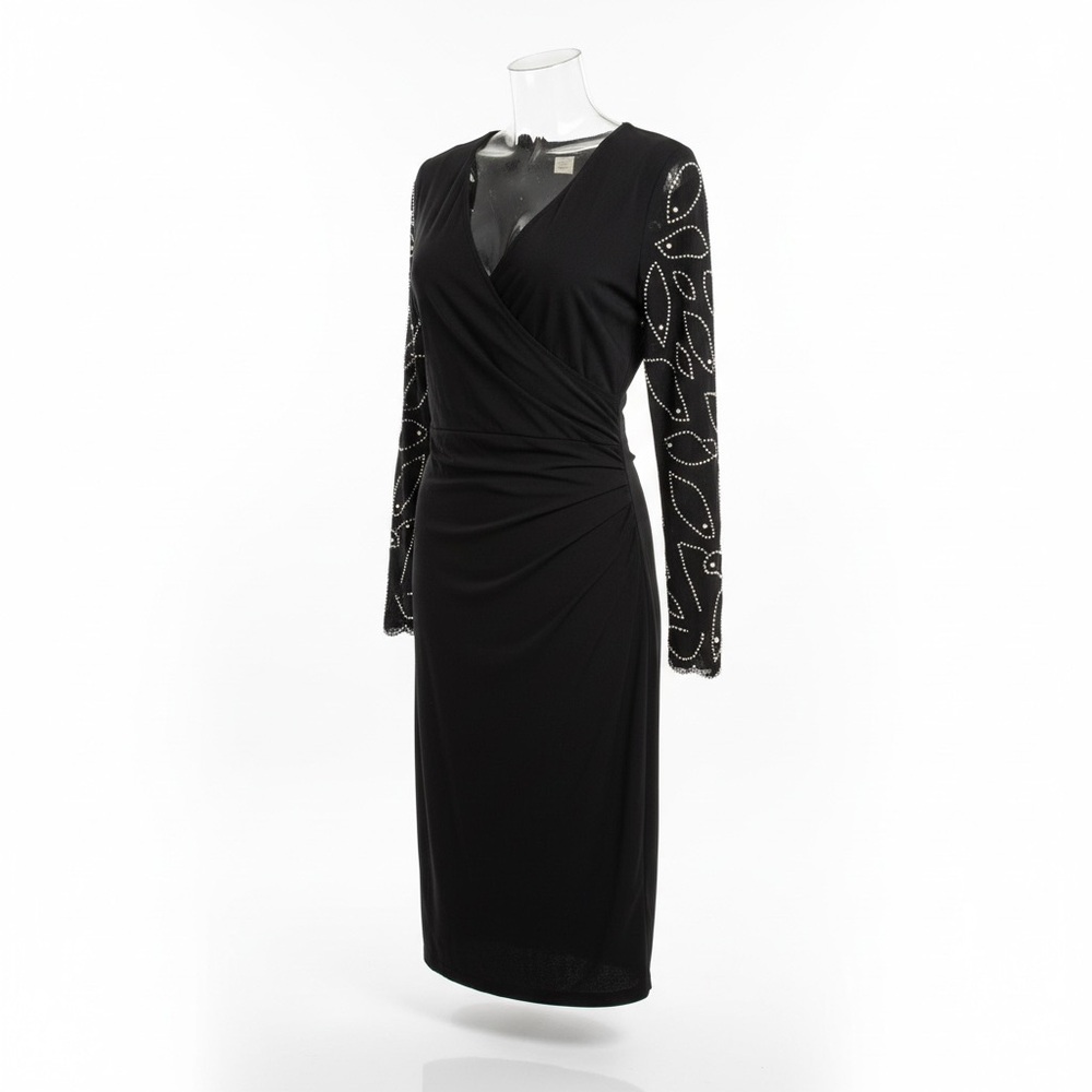 Elegant Black MSK Evening Dress Size LG
